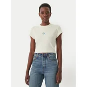 Calvin Klein Jeans Majica LV047F833G Rumena Slim Fit