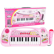 Klavijature s mikrofonom roza