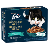 Felix Tasty Shreds vrečke 24 x 80 g po posebni ceni! - Tasty Shreds mešana raznolikost iz vode (losos, polenovka, tuna, morska plošča)