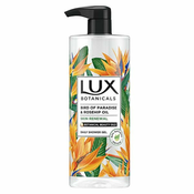 LUX Botanicals Gel za tuširanje, Sa pumpicom, Cvet Rajske ptice i ulje šipka, 750ml