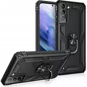 shumee NALIA 360° vrtljiv ovitek z obročem za Samsung Galaxy S21 Plus, črne barve