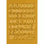 Samolepljiva slova 12mm na foliji 84x120mm 1/1
