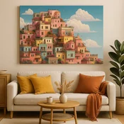 Wallity Dekorativna slika na platnu, 70x100cm, Šarena