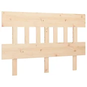 Vidaxl Posteljno vzglavje 123,5x3x81 cm trdna borovina