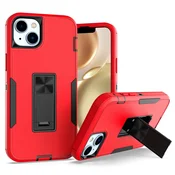 Ovitek Bumper s stojalom za iPhone 15 Plus – rdeča