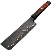 Damaskasti kuhinjski nož KT-38752 - Nakiri/Narančasta/ČRNa KP38752