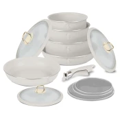BERLINGER HAUS BH/8247 Sahara Collection Set posuđa 12 delovi Krém/Fekete