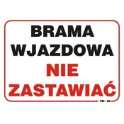 shumee TABLICA 35*25CM NE ZAKRIVAJTE VHODNIH VRAT - ZAVEZEK TBI-23