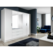 Garderobna omara Honolulu 136 Bela, 217x255x65cm, Vrata omare: S tečaji