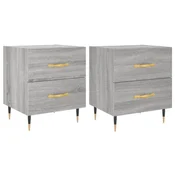 Nocni ormarici 2 kom boja hrasta 40x35x47,5cm konstruirano drvo