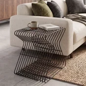 Hanah Home pomocni sto Lira, 35 cm, crni