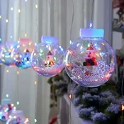 Kugle sa šarenim sijalicama novogodišnje
