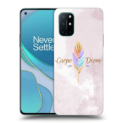Silikonski črni ovitek za OnePlus 8T - Carpe Diem