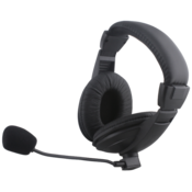 CONNECT XL CXL-HP300 Slušalice sa mikrofonom, Žicno povezivanje, 3.5mm, Crne