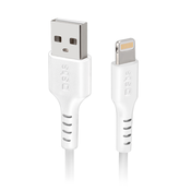 SBS USB - Lightning kabel 3m bel in TECABLEUSBIP5389W Polnilni podatkovni kabel