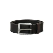 DIESEL Pas LOGO B-BASIC LEATHER BELT črna