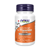 L-teanin double strength NOW, 200 mg (60 kapsul)