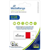 Usb ključ 4gb mediarange 2.0 rdeč mr970 MEDIARANGE