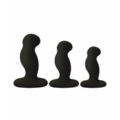 Komplet vibracijskih analnih čepov Nexus G-Play Plus Trio Črn