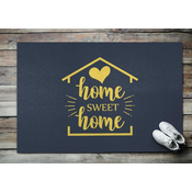 tulup.si Predpražnik s potiskom Home sweet home Modro ozadje 150x100 cm