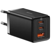 BASEUS Zidni punjač Baseus GaN5 Pro 2xUSB-C + USB, 65W (crni)