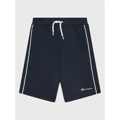 Champion Športne kratke hlače Script Logo 306147 Mornarsko modra Regular Fit
