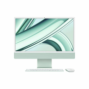 APPLE iMac 24 Retina 4.5K, M3 cip s 8-core CPU i 10-core GPU, 8GB RAM, 256GB SSD, Green, CRO KB (mqrn3cr/a) mqrn3cr/a