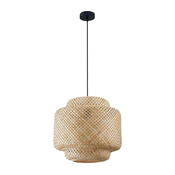 Luster na sajli BERTA 1xE27/20W/230V, precnik 40 cm, bambus
