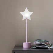 STAR TRADING LED namizna svetilka na baterije Blizz, roza, 40 cm, v obliki zvezde, z - otroška soba - roza, bela - Plastika