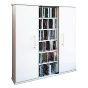 MID.YOU Regal za CD-je Santo, Bela, 86 Cm
