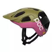 Kolesarska čelada POC Cularis Olivine Green Matt/Thulite Pink Matt M