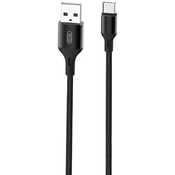 Cable USB to USB-C XO NB143, 1m, black (6920680870684)