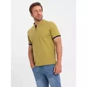 Moška majica s henley ovratnikom Ombre
