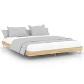 Vidaxl Posteljni okvir brez vzmetnice 200x200 cm inženirski les