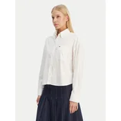 Tommy Jeans Srajca DW0DW22766 Écru Regular Fit