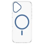 Transparent Color Ring MagSafe maska za iPhone 16 – Plava
