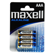 Maxell alkalne baterije LR-3/AAA, 4 komada
