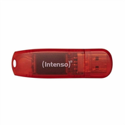 (Intenso) USB Flash drive 128GB Hi-Speed USB 2.0, Rainbow Line, RED - USB2.0-128GB/Rainbow