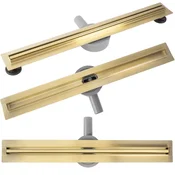 Linijski odtok REA Neox Slim pro Brush Gold 70