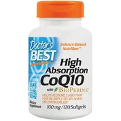 Visoka absorpcija CoQ10 z BioPerinom, 100 mg - 120 mehkih gelov