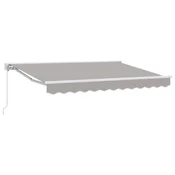 Vidaxl Okvir tende Svetlo siva 250 x 200 cm Poliester s PU premazom