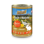 PRINCE Dog PREMIUM konzerva - ZAJEC, FAZAN, BUČA, MARELICA 400g