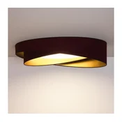 BRILAGI- LED stropna svetilka VELVET TWIST LED/24W/230V 4000K premer 55 cm vinska/zlata