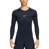 Nike Nike Pro Dri-FIT Tight Fit LS Shirt, Obsidian/White - S, (20764359)