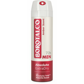 Borotalco Men Absolute Extra Dry Amber dezodorans u spreju, 150 ml