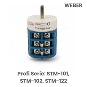 AXZ s.r.o. Zamenjava Weber: Vrtljivo stikalo za montažne stroje pnevmatik Profi serije STM-101, STM-102, STM-122 z 1 prestavo