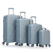 Set kofera 4u1 u ledeno plavoj boji - Linear dezen