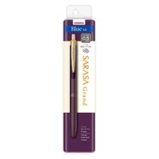 Gel pero, 0,33 mm, stiskalni mehanizem, telo peresa: jajčevcasto vijolična, ZEBRA Sarasa Grand, modro