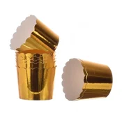 Visoki papirnati modelčki za kolačke GOLD 50x48 mm/50 kosov