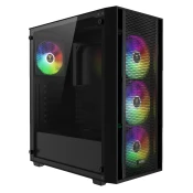 GAMDIAS Kucište Aura GC2 Elite V2, Mid-Tower, RGB osvetljenje, Crno